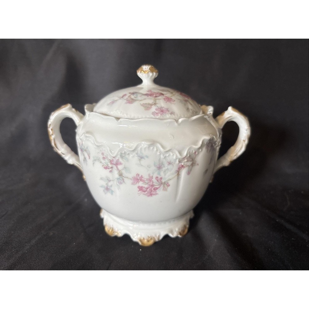 Theodore Haviland Limoges France Large Covered Sugar Bowl